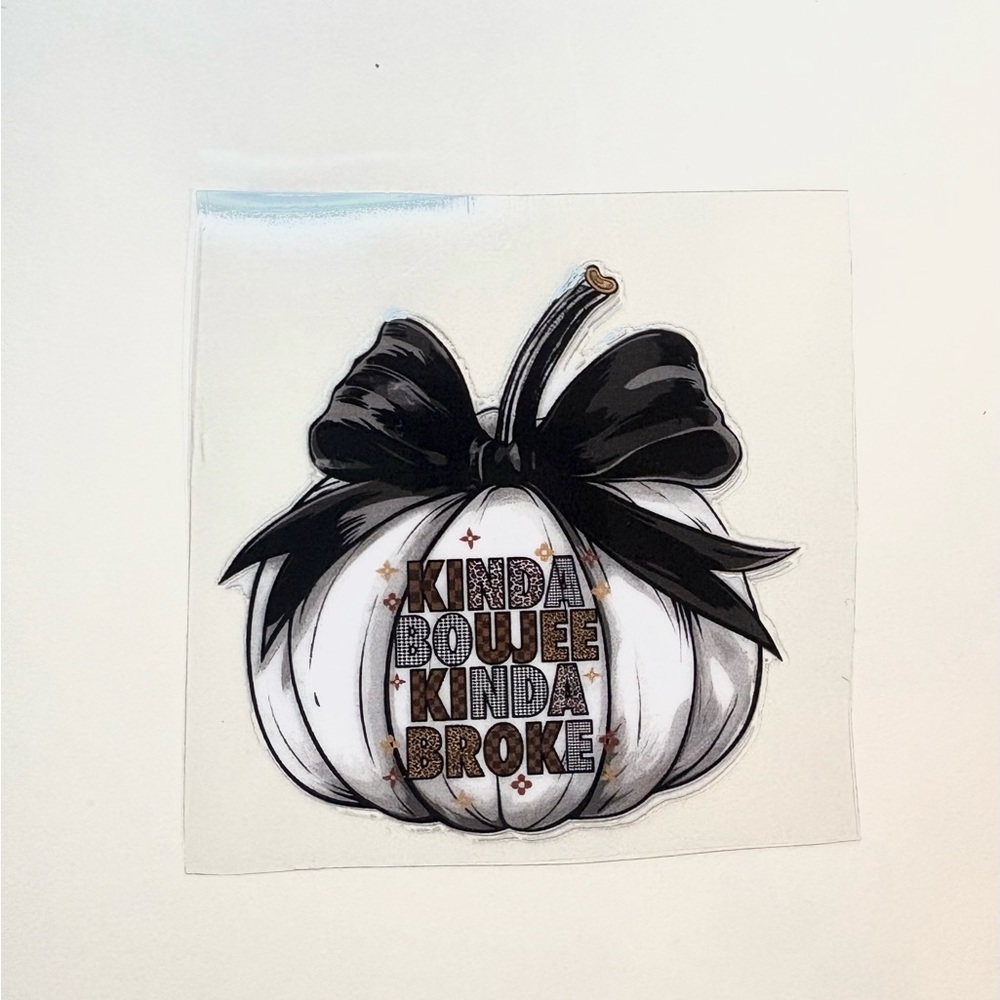 Black and White Pumpkin Graphic